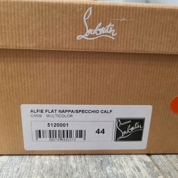 Christian Louboutin Mens Alfie Nappa high top sneakers Size Euro 44, US 10.5 - Picture 12 of 12